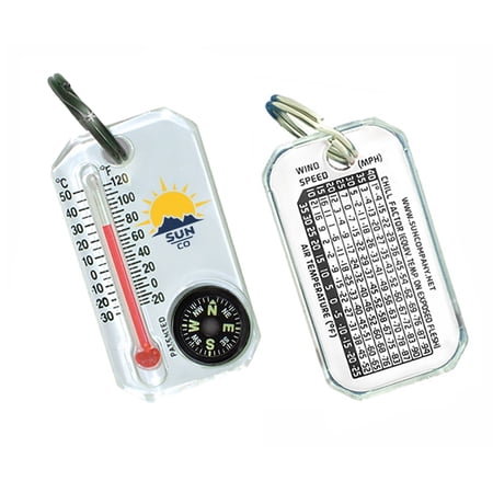 Easy-to-Read Outdoor Thermometer and Compass
