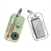 Sun Company Luminous Therm-o-Comp - Zipper Pull Compass & Thermometer | Easy-to-Read Outdoor Thermometer and Compass