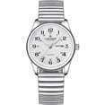 thumbnail image 1 of Easy-to-Read Quartz Watch For Seniors, Large Numerals, Calendar, 30m Water Resistance, Luminous,Women's Men's Stainless Steel Wrist Watch, 1 of 8