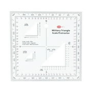 Easy to Read USNG Coordinate Scale Protractors for Sea/Land Navigation Adventure Clear Map Scale