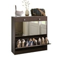 thumbnail image 1 of Easy-to-Set-Up Mirror Shoe Rack | For Entryway, Holds Shoes & Small Accessories, 1 of 7