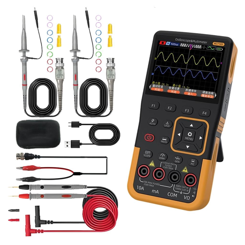 Easy to Use 50M Digital Oscilloscope with Clear Display Suitable for Begin