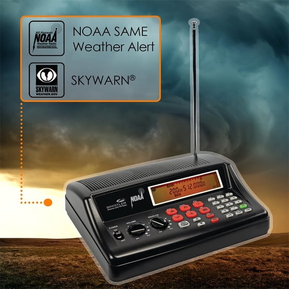Easy-to-Use Black Analog Base Scanner 200 Programmable Channels, Backlit Screen, Frequency Tuning, Priority & Scan Delay for Public Safety & Weather Monitoring