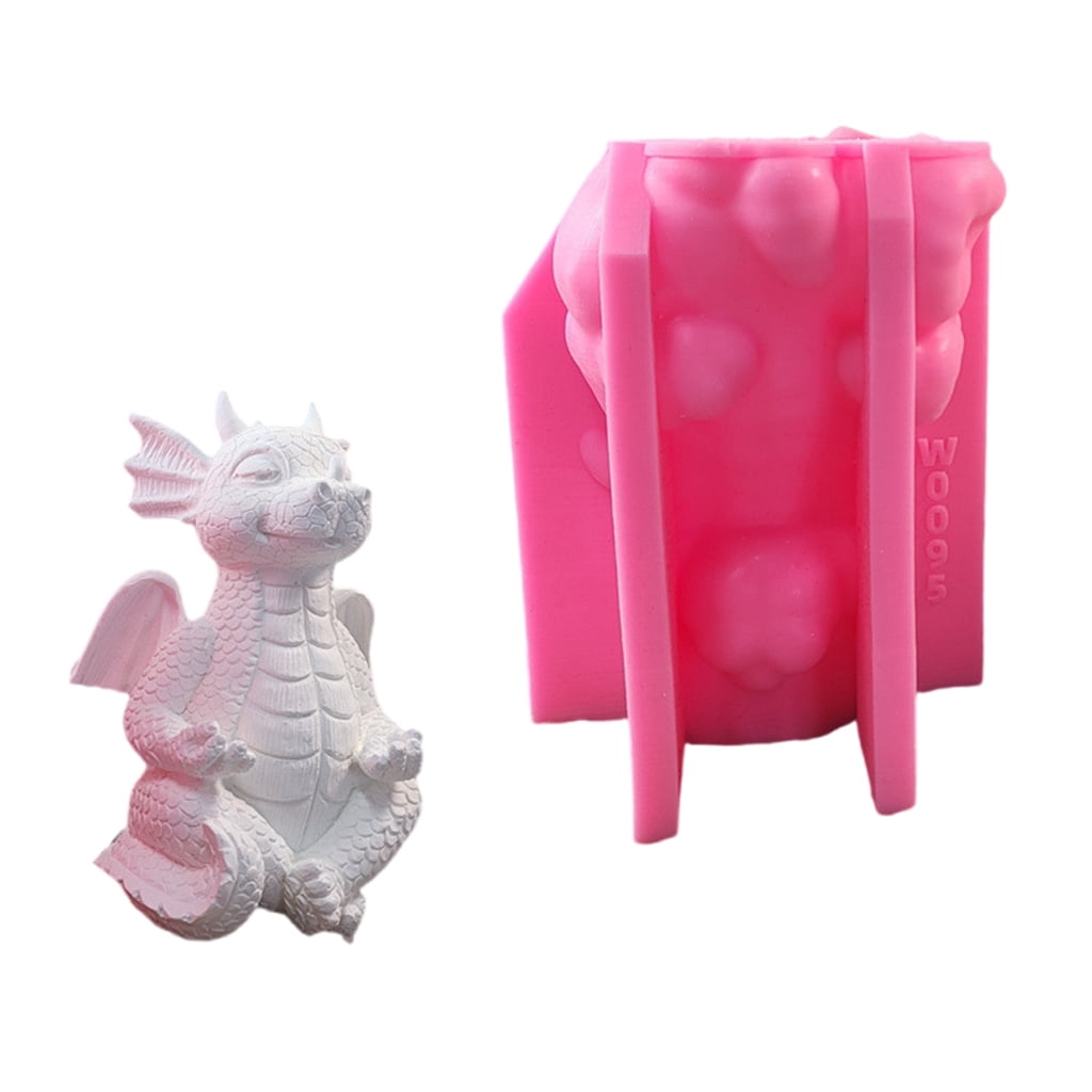Easy to Use Candle Mold Epoxy Dragon Sculpture Mould for Handmade Enthusiasts