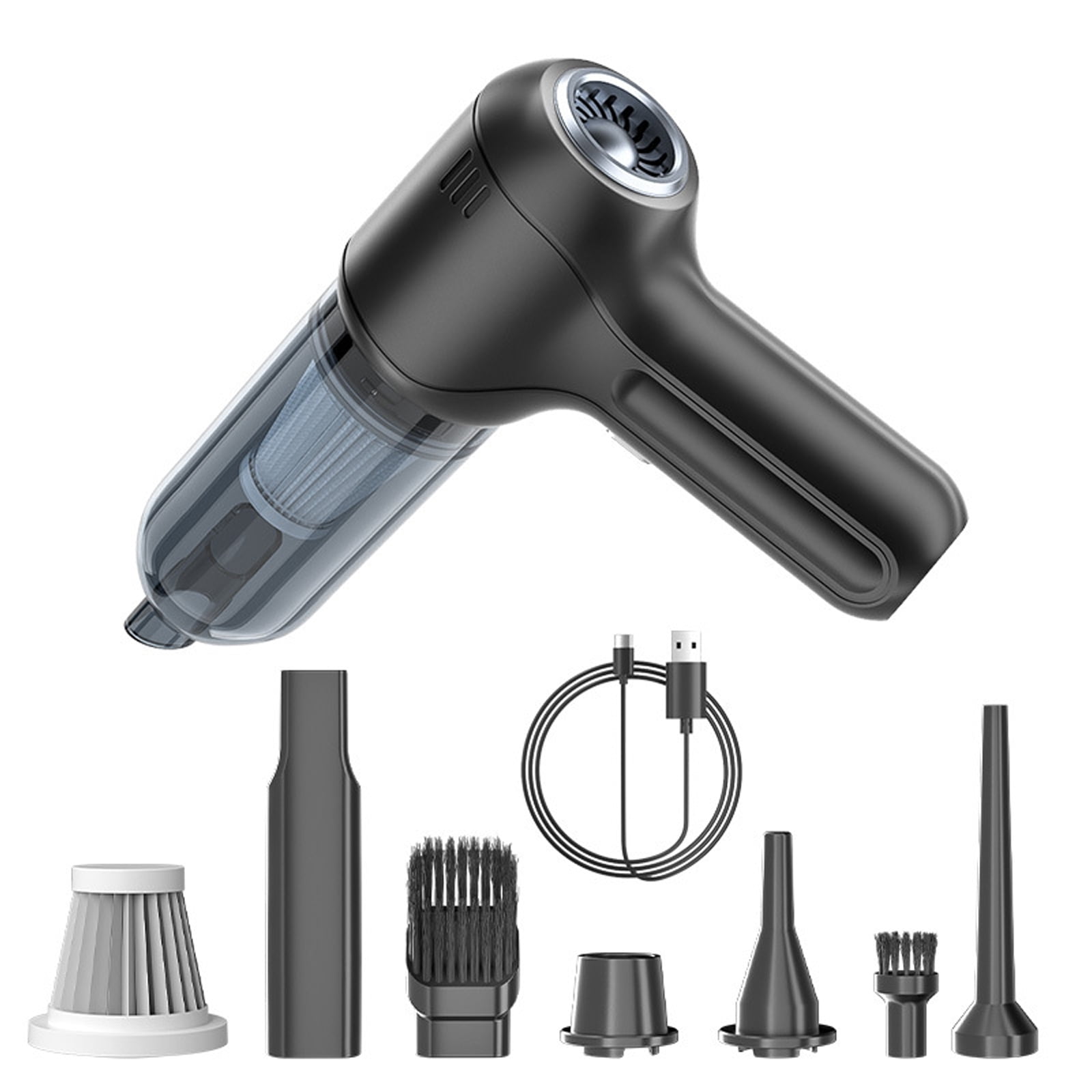 Easy to Use Car Vacuum Cleans Auto Dust Blowing with Extended Reach Handheld Car Vacuum Tool for Efficient Dust Removal