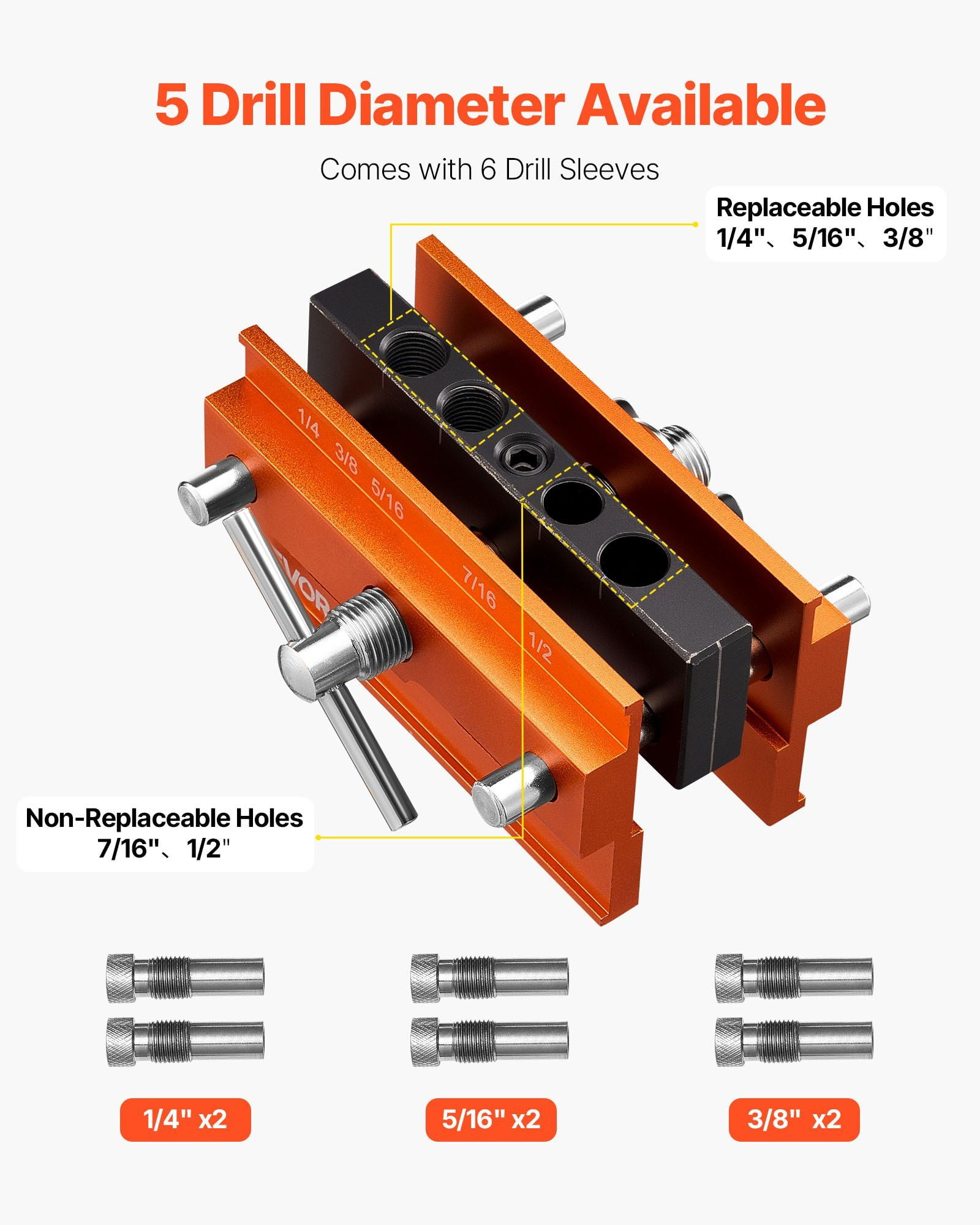 Easy-to-Use Doweling Jig Kit | Ensures Perfectly Aligned Holes for Stronger Wood Connections