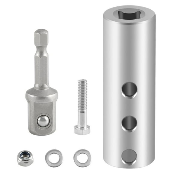 Easy to Use Drill Power Adapter For Trailer Electric Tongue Stainless Steel With Socket Drill Bit Included