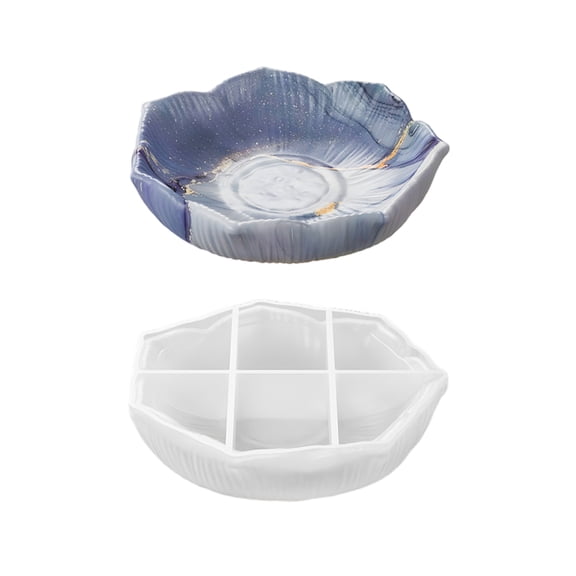 Easy to Use Flower Plate Mold for Beginners and Craft Enthusiasts Jewelry Storage Tray Making Mould Home Decoration