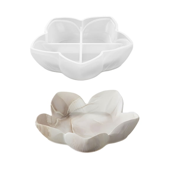 Easy to Use Flower Plate Mold for Beginners and Enthusiasts Jewelry Storage Tray Making Mould Home Decoration