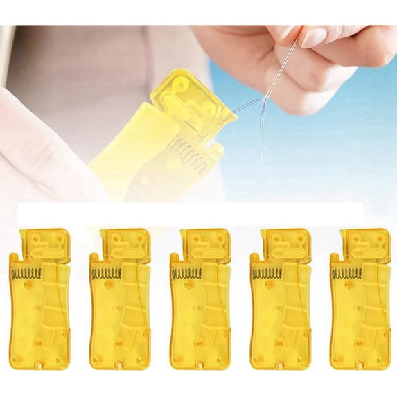 Easy Threadneedle Threader Easy to Use Needle Threaders Tool Self-Thread Guide DIY Apparel Plastic ...