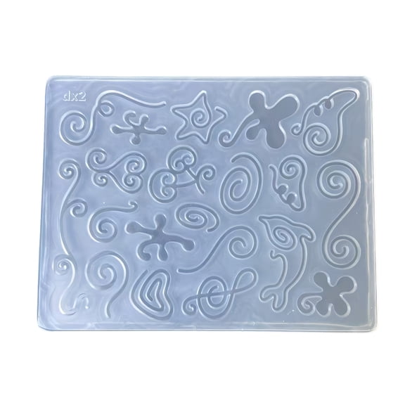 Easy to Use Pendant Mold Irregular Line Shape Hand-Making Supplies Silicone Texture for Beginners Handmade Crafts