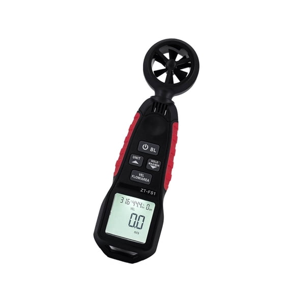 Easy-to-Use Shockproof Anemometer Featuring Detection Large LCD for Any Light Condition
