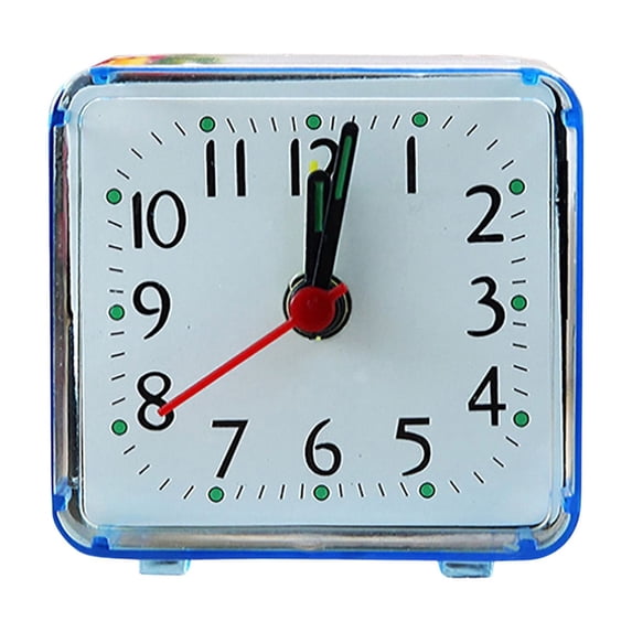 Easy-to-Use Silent Analog Alarm Clock with Large Display, Portable Design for Dormitory, Bedroom, and Home | Battery Operated, Non-Ticking, Wake Up On Time