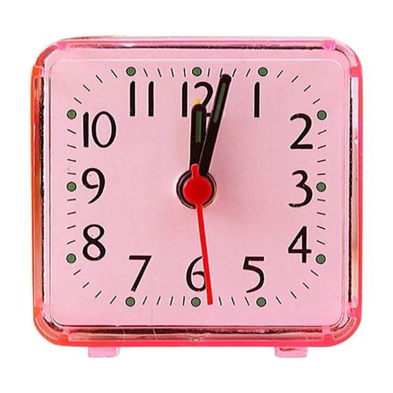 Easy-to-Use Silent Analog Alarm Clock with Large Display, Portable Design for Dormitory, Bedroom, and Home | Battery Operated, Non-Ticking, Wake Up On Time