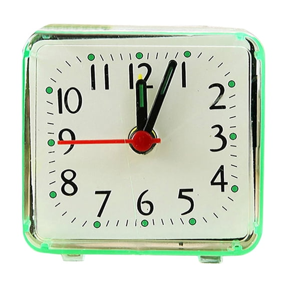 Easy-to-Use Silent Analog Alarm Clock with Large Display, Portable Design for Dormitory, Bedroom, and Home | Battery Operated, Non-Ticking, Wake Up On Time
