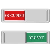 Easy to Use Sliding Door Sign Occupied/Vacant Door Signs Know When to Enter Vacant or In Use Slider Door Indicators