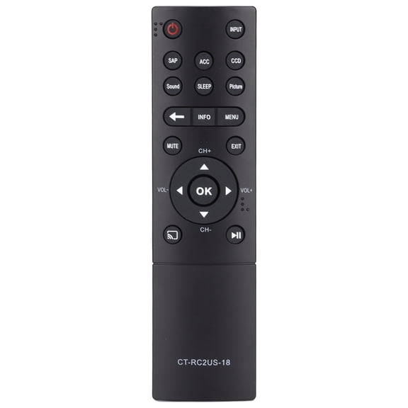 Easy,to,Use TV Remote Control, Perfect For LED TVs, Sensitive Buttons, Battery Powered