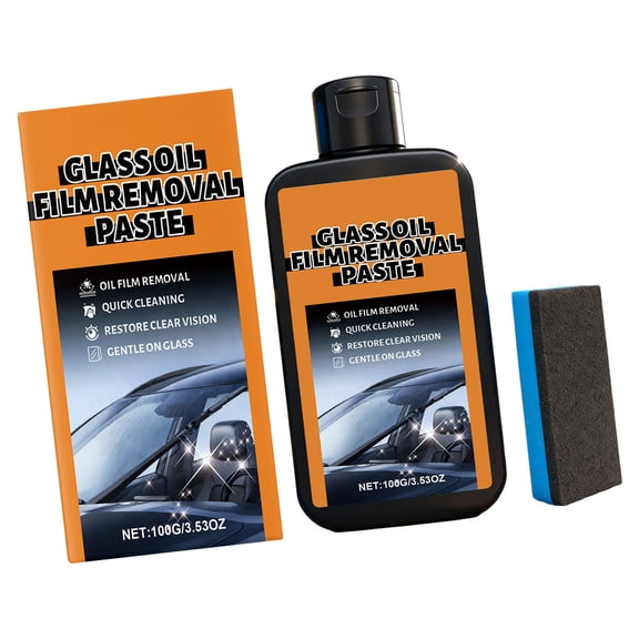 Easy to Use Vehicle Window Cleaner Gel Long Lasting 100G Car Glass Treatments Automotive Clean Compound for Car