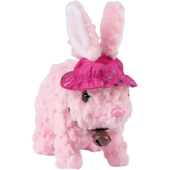Easy to Use Walking Talking Electric Plush Rabbits for Toddler Portable Plaything Travel Ready Safe Plush