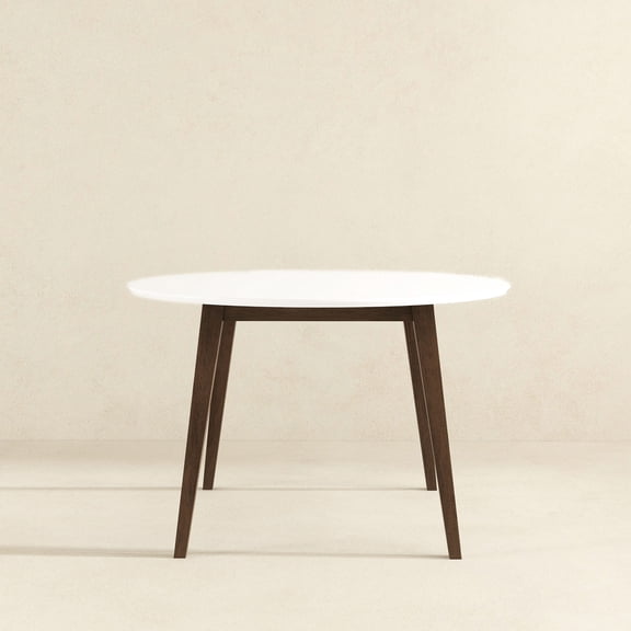 Easy-to-assemble oval table - Can be used in living or study, water-resistant construction