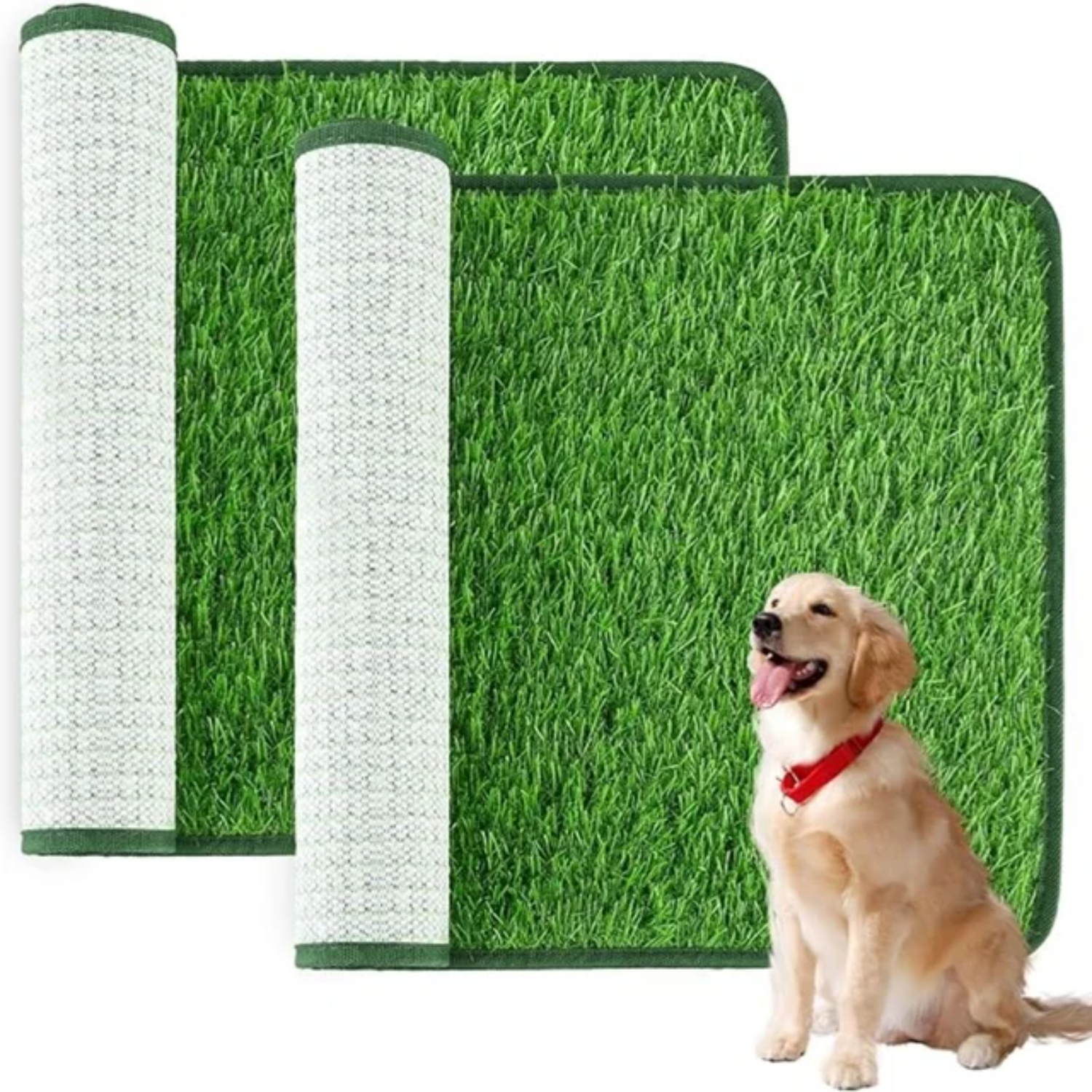 Easy to clean odor resistant artificial grass dog potty pad perfect