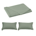 thumbnail image 1 of Easy-to-clean solid-colored bed sheet set, including a complimentary pair of matching pillowcases, 1 of 6