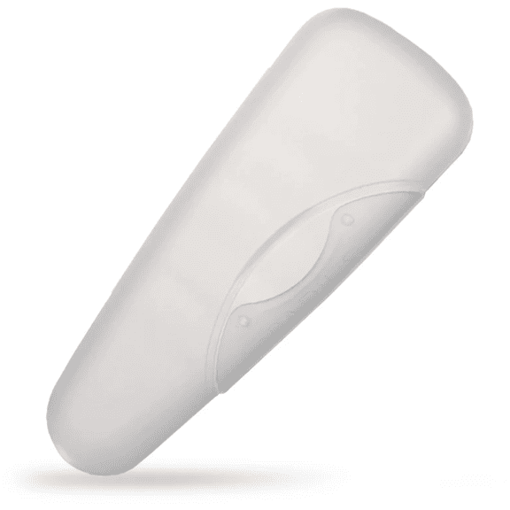 RADIUS Razor Travel Case, BPA-Free Recycled Plastic, Portable for Bathroom, School, Home, Camping - Caviar Pearl