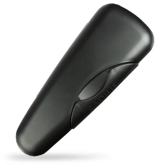 RADIUS Razor Travel Case, BPA-Free Recycled Plastic, Portable for Bathroom, School, Home, Camping - Caviar Pearl