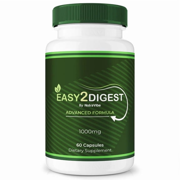 Easy2Digest Probiotics Capsules  Gentle Gut & Digestive Support Formula for Balance & Wellness | Easy-to-Take Capsules (60 Capsules)