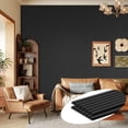 thumbnail image 1 of Easy4Home 2Pcs 106"x12.6" Wood Slat Acoustic Wall Panels, 3D Fluted Soundproof Decorative Panels for Interior Walls, Dark Gray, 1 of 9