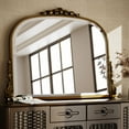 thumbnail image 1 of Easy4Home 36"x27" Vintage Mirror Arched Decorative Wall Mirror, Antique Gold, 1 of 6