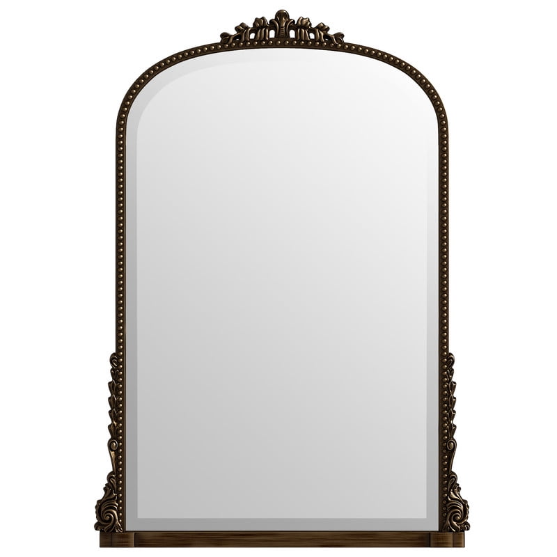 Easy4Home 41"x 28" Arched Decorative Mirror Wall-Mounted,Antique Bronze