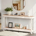 thumbnail image 1 of Easy4Home 60" Rustic Wood Console Table Hand-Made, White, 1 of 7