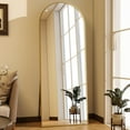 thumbnail image 1 of Easy4Home 65"x24" Arched Full Length Mirror Freestading Full Body Floor Mirror, Gold, 1 of 6