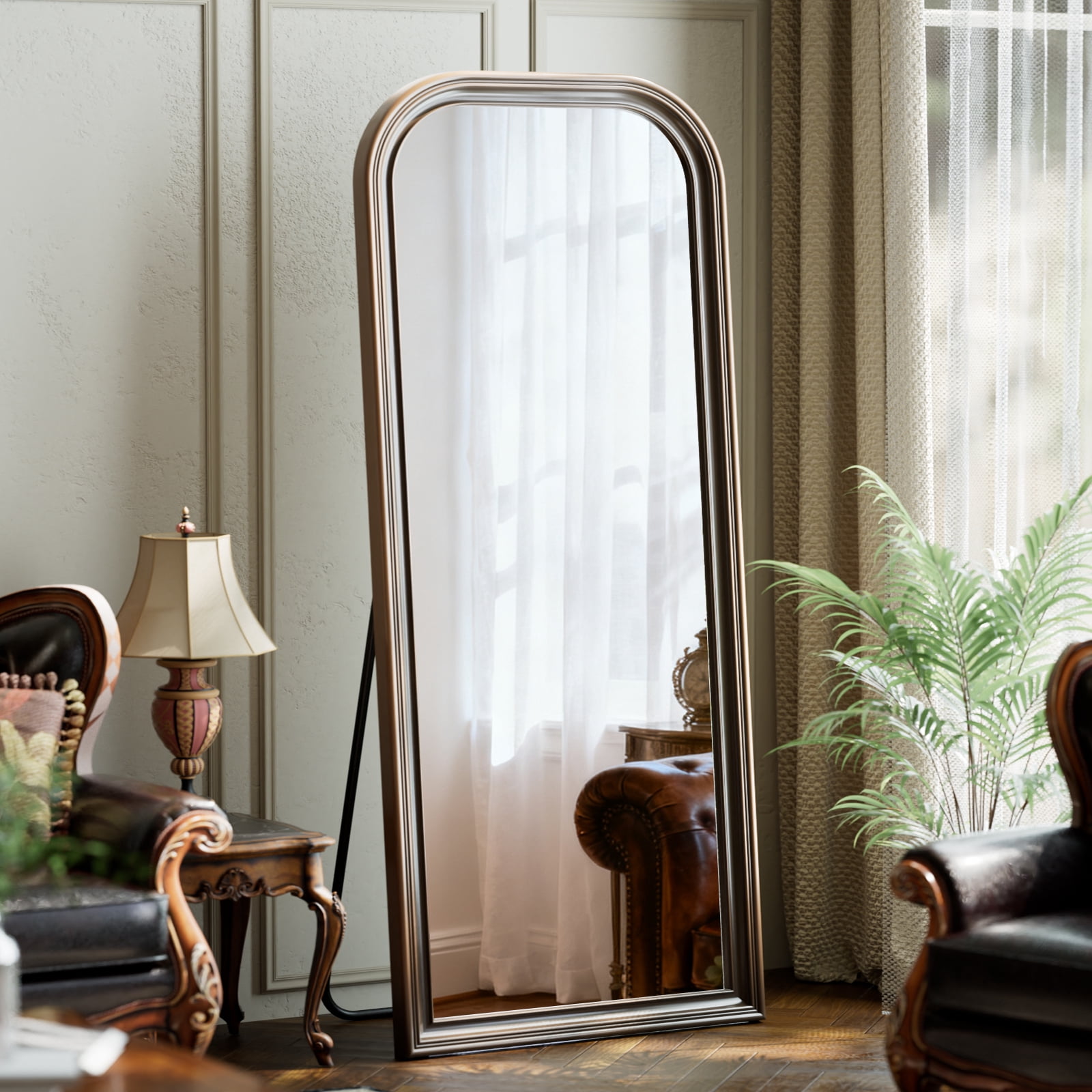 Easy4Home 69"x28" Full-Length Floor Mirror Vintage Mirror, Antique Bronze