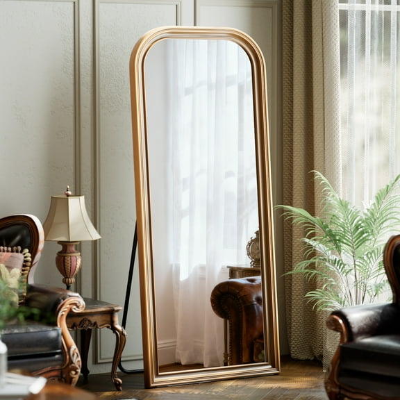 Easy4Home 69"x28" Full-Length Floor Mirror Vintage Mirror, Antique Gold