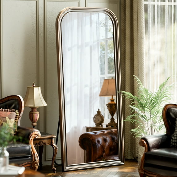 Easy4Home 71"x32" Full-Length Floor Mirror Vintage Mirror, Antique Bronze