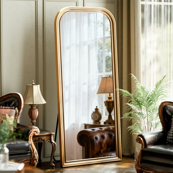 Easy4Home 71"x32" Full-Length Floor Mirror Vintage Mirror, Antique Gold