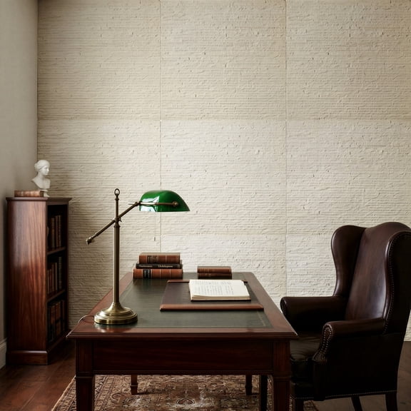 Easy4Home 8Pcs 24"x24" Flexible Stone Wall Panels 3D Faux Stone Texture Decorative Wall Tiles for Interior and Exterior Wall, Beige