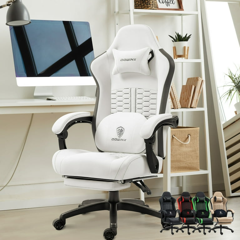 Easy4Home Gaming Chair with Heated Massage Lumbar Support