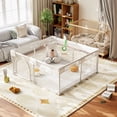 thumbnail image 1 of Easy4Home Large Baby Playpen 48"x48" Toddler Play Yards Safety Fence, Light Gray, 1 of 9