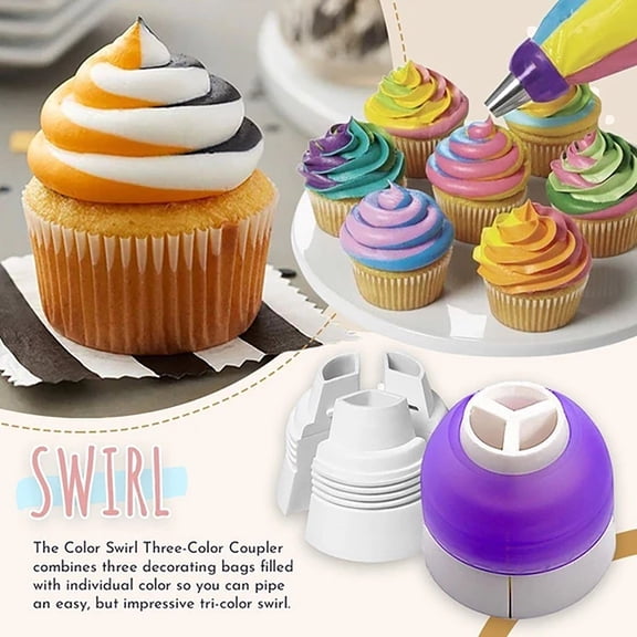 EasyBake Tri-Color Coupler Large Converter Tri-color Butter Coupler Cake