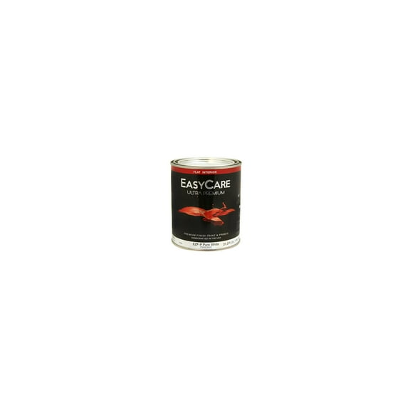 EasyCare EZFP-QT Ultra Premium Interior Latex Paint & Primer, Pure White Flat Pastel Base, 1 Qt. - Quantity 1