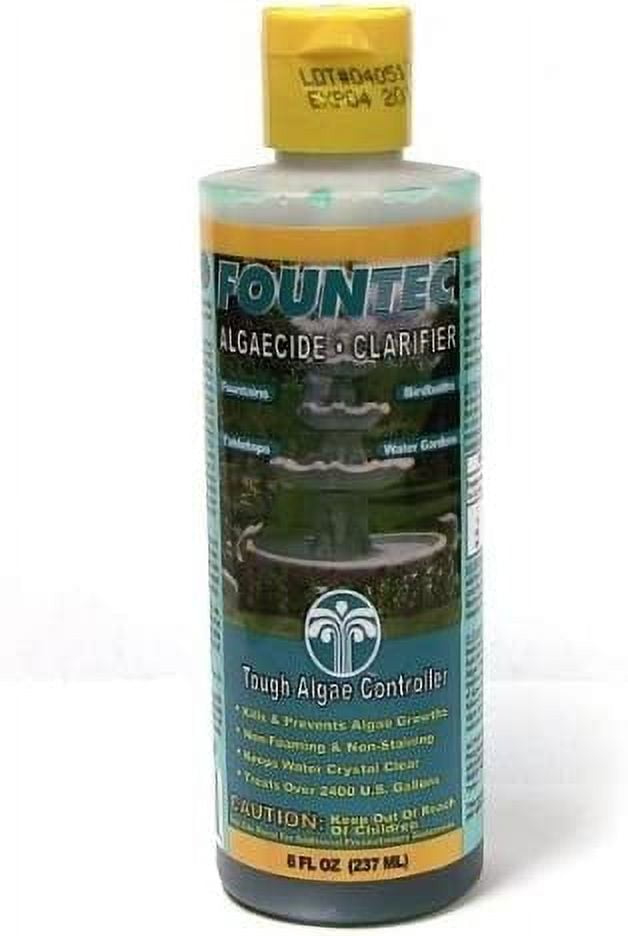 EasyCare FounTec Algaecide and Clarifier, Water Safe, 8 oz. Bottle