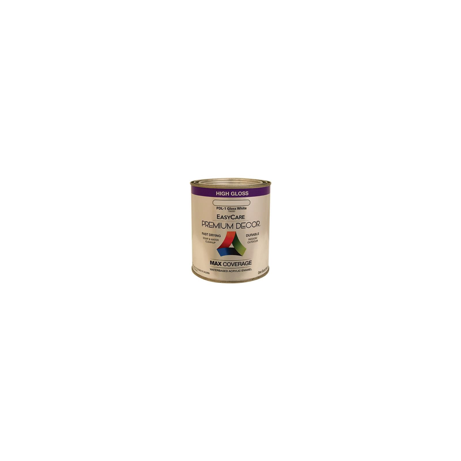 EasyCare PDL1-QT Premium Decor White Gloss Enamel Paint, Qt
