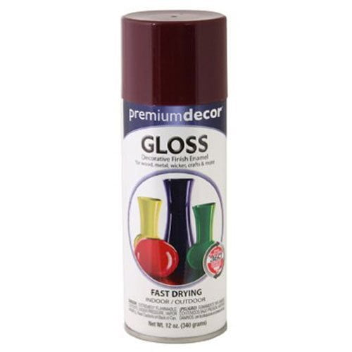 General Paint & Manufacturing PDS-95 Premium Decor Decorative Enamel Spray Paint with 360-Degree Spray Tip, Shutter Red
