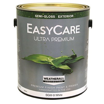 EasyCare SGWP-GL Ultra Premium WeatherAll Exterior Latex House Paint, Semi-Gloss Pastel Base, 1 Gallon - Quantity 1