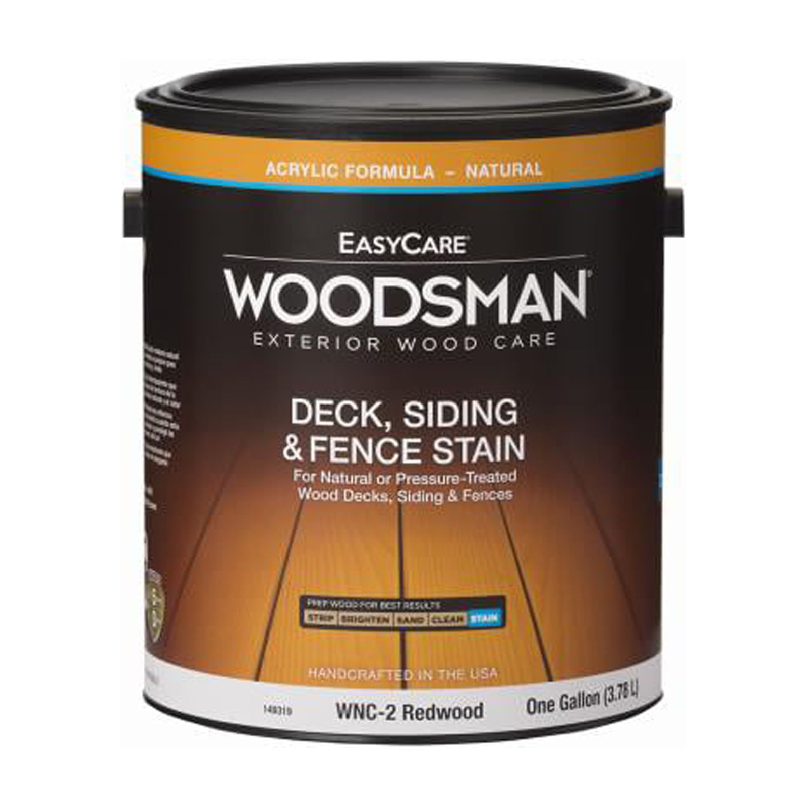 EasyCare WNC2-GL Woodsman Deck, Siding & Fence Stain, Acrylic, Redwood ...