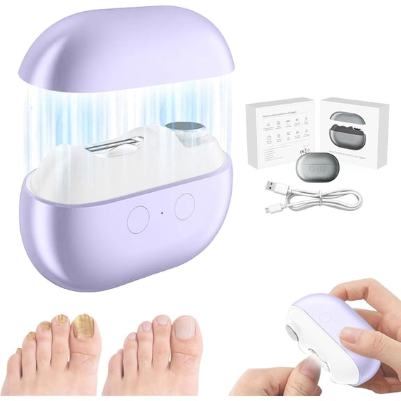 EasyClip Smart Electric Nail Clipper for Seniors Painless Automatic Toenail Trimmer with LED Light, Ideal for Thick Nails, Arthritis, and Low Vision