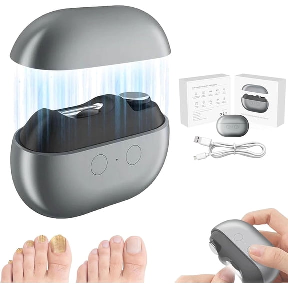 EasyClip Smart Electric Nail Clipper for Seniors Painless Automatic Toenail Trimmer with LED Light, Ideal for Thick Nails, Arthritis, and Low Vision